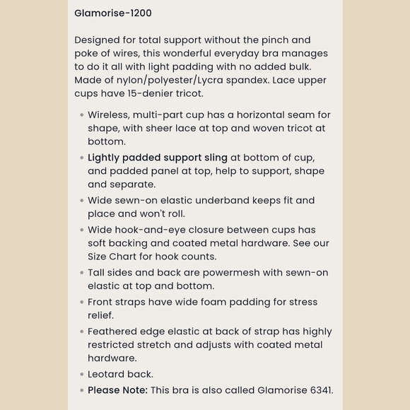 Glamorise MagicLift Front-Closure Support Bra - Sz 54C US/UK - Picture 6 of 7